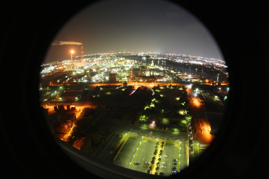 コンビナートの夜景