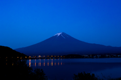 河口湖の蒼い時