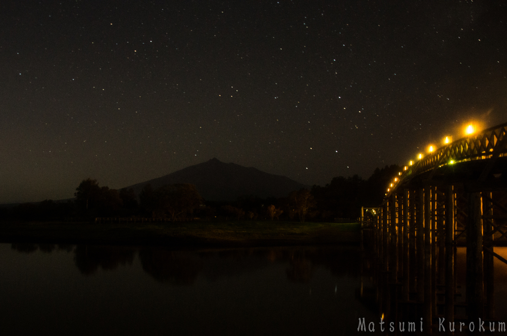 夜の富士見湖