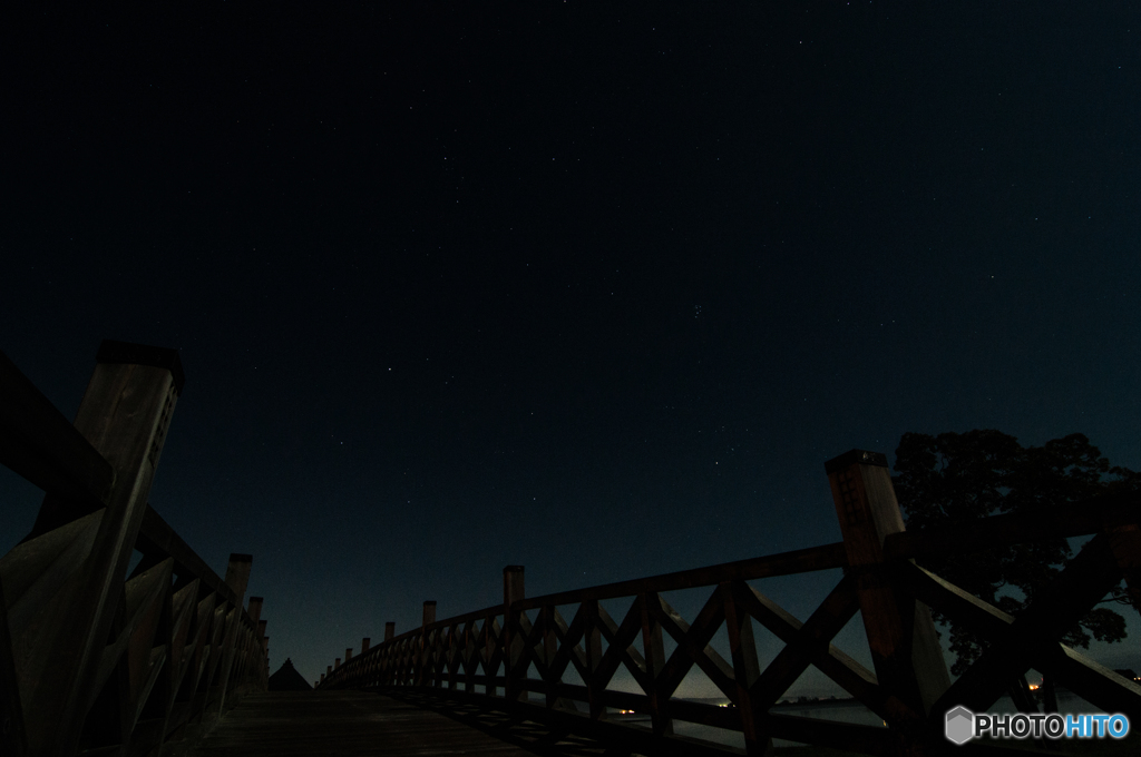 鶴の舞橋　夜