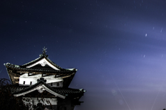 弘前城と北天