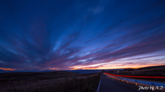 車山高原の夕焼け
