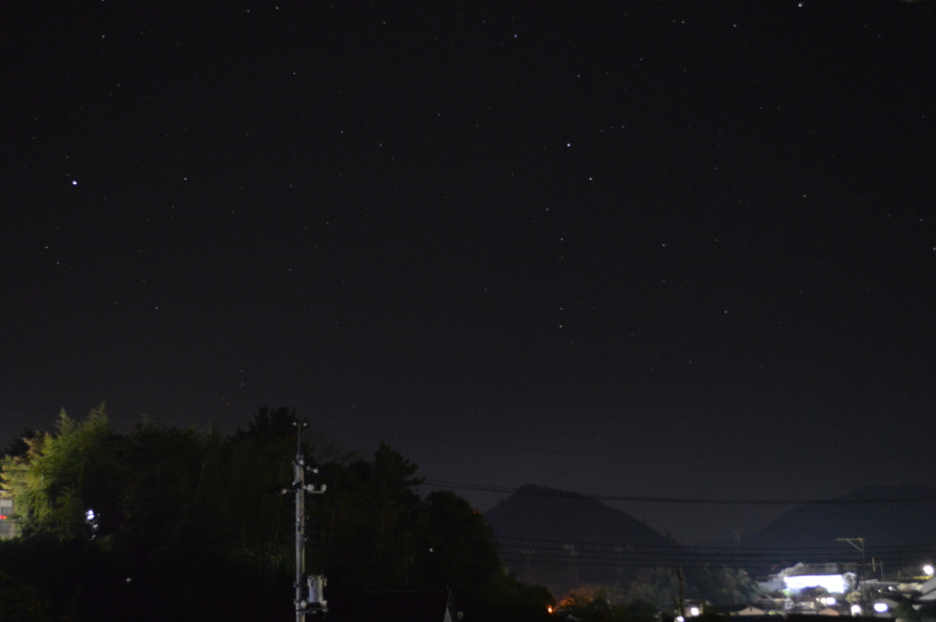 初星空撮影