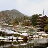 雪の瑠璃光寺五重塔