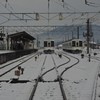 雪の秩父駅