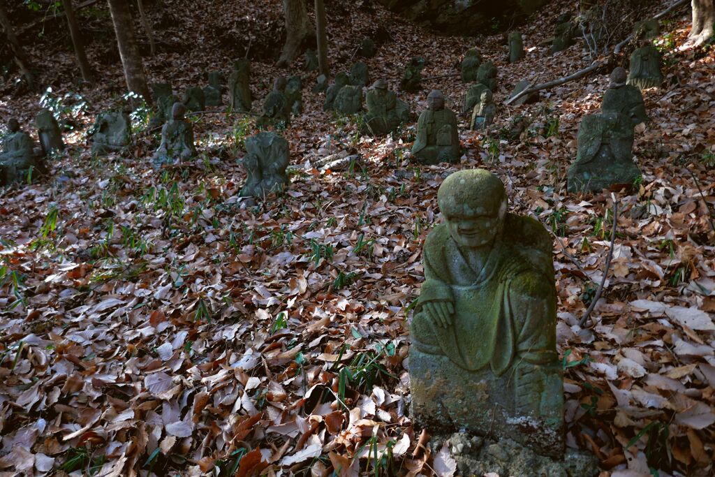 寄居町　少林寺　五百羅漢様