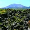 溶岩と浅間山