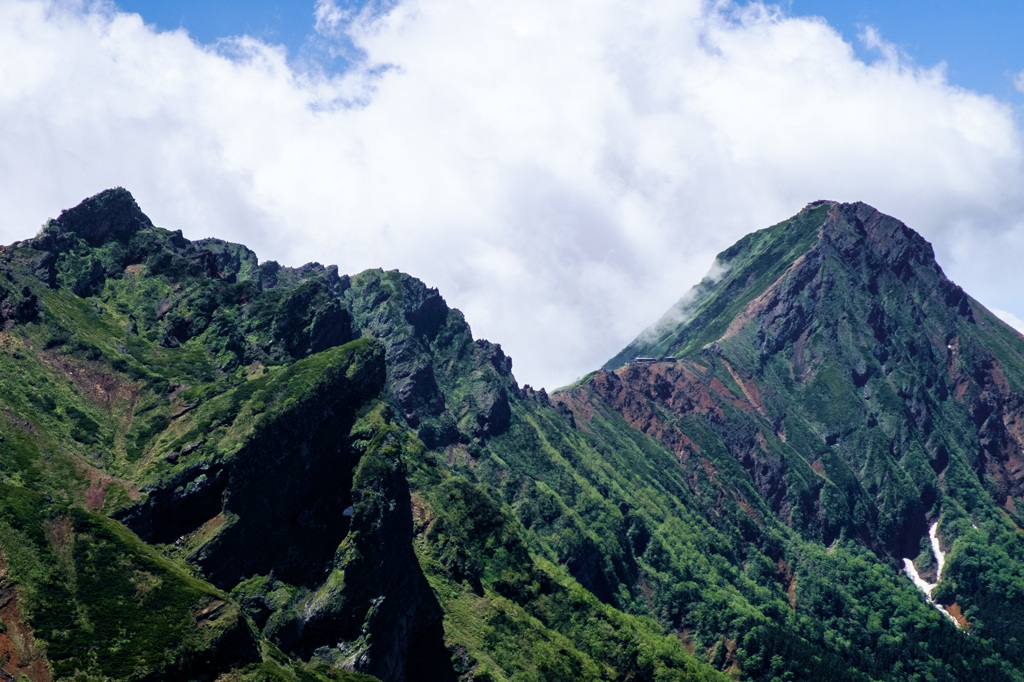 硫黄岳山頂から