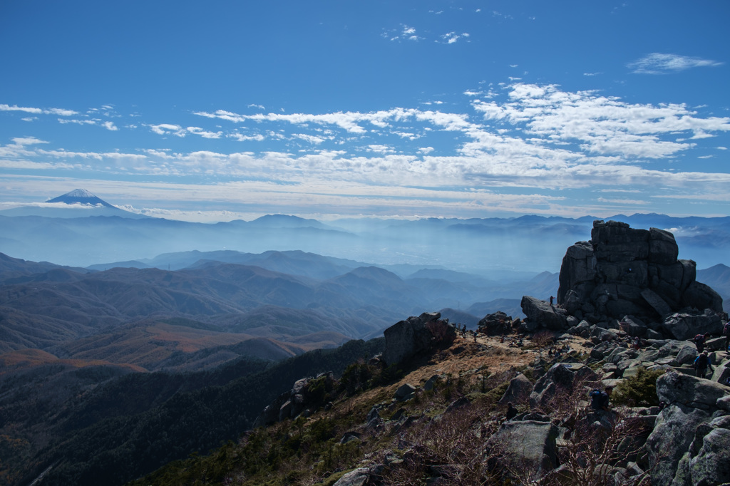 金峰山山頂から