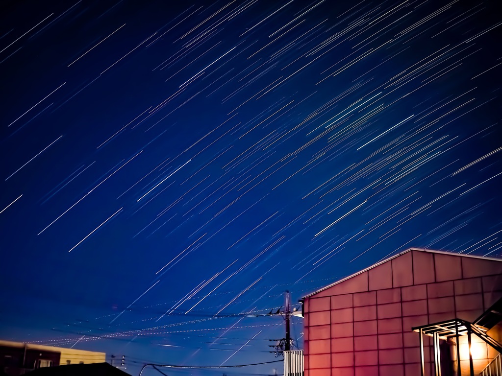 落ちる星