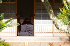 お寺での一コマ
