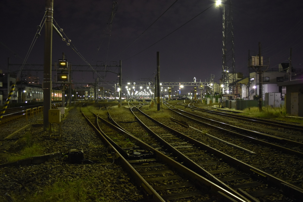 夜の線路①