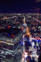 Nagoya's night view from MIDLAND SQUARE