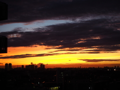 ある夏の夕焼け