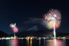 2017河口湖冬花火その2