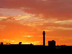 朝焼けの空