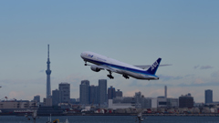 Departure of All Nippon Airways