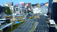 路面電車のある風景inジオラマ