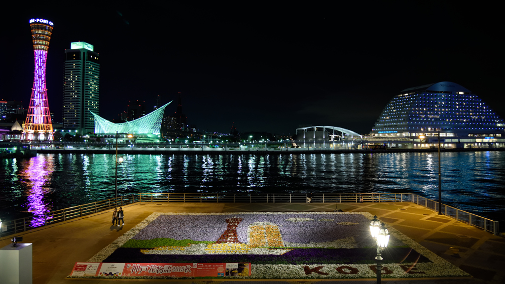 神戸ハーバーランドの夜景