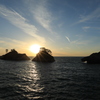 堂ヶ島に日は沈む