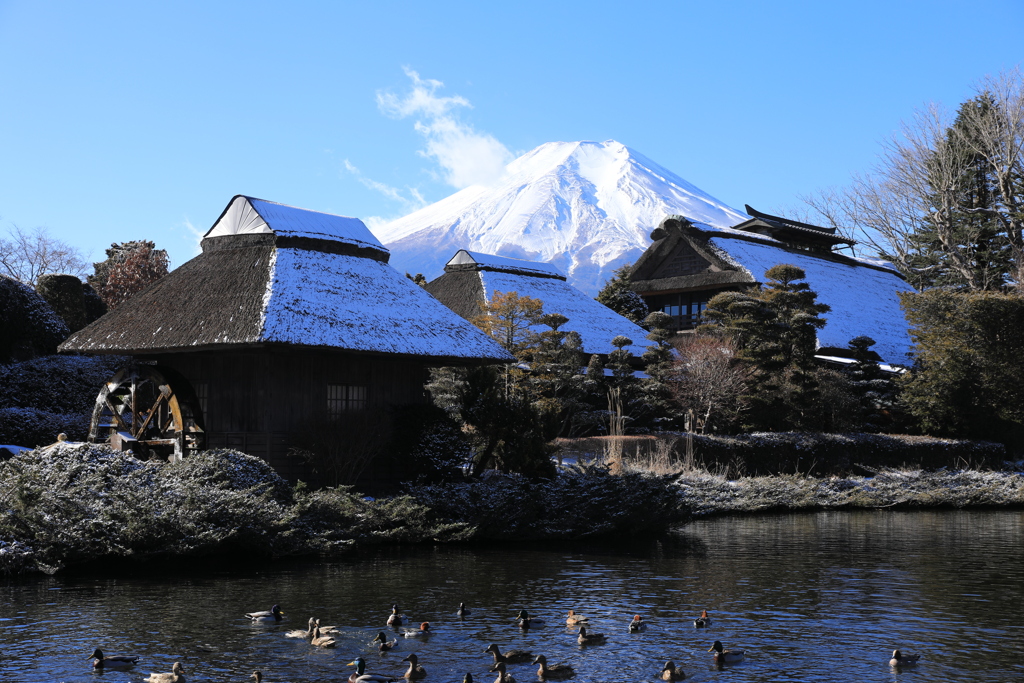 忍野の里に雪が降る・Ⅱ