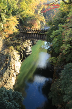 渓谷の水路橋