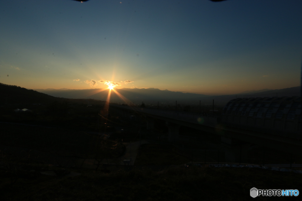 夕日に誘われて・・・・・
