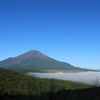 山中湖は雲の中