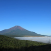 山中湖は雲の中