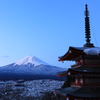 街並みは雪景色