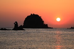 沈む夕日