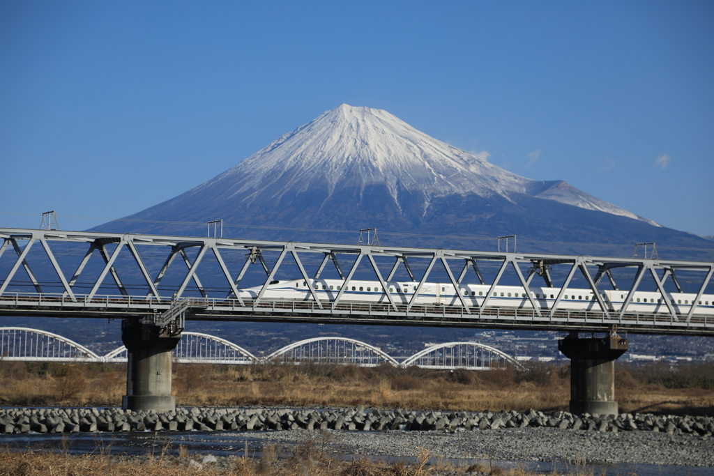 富士と新幹線