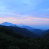 八ヶ岳高原大橋より富士の朝焼け
