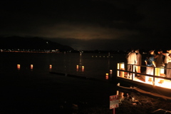 河口湖精霊流し