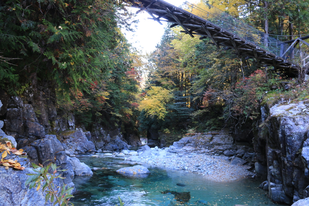 阿寺渓谷（吊り橋）