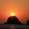 大田子海岸の夕日