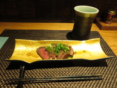 甲州牛わさび添え「焼酎で」