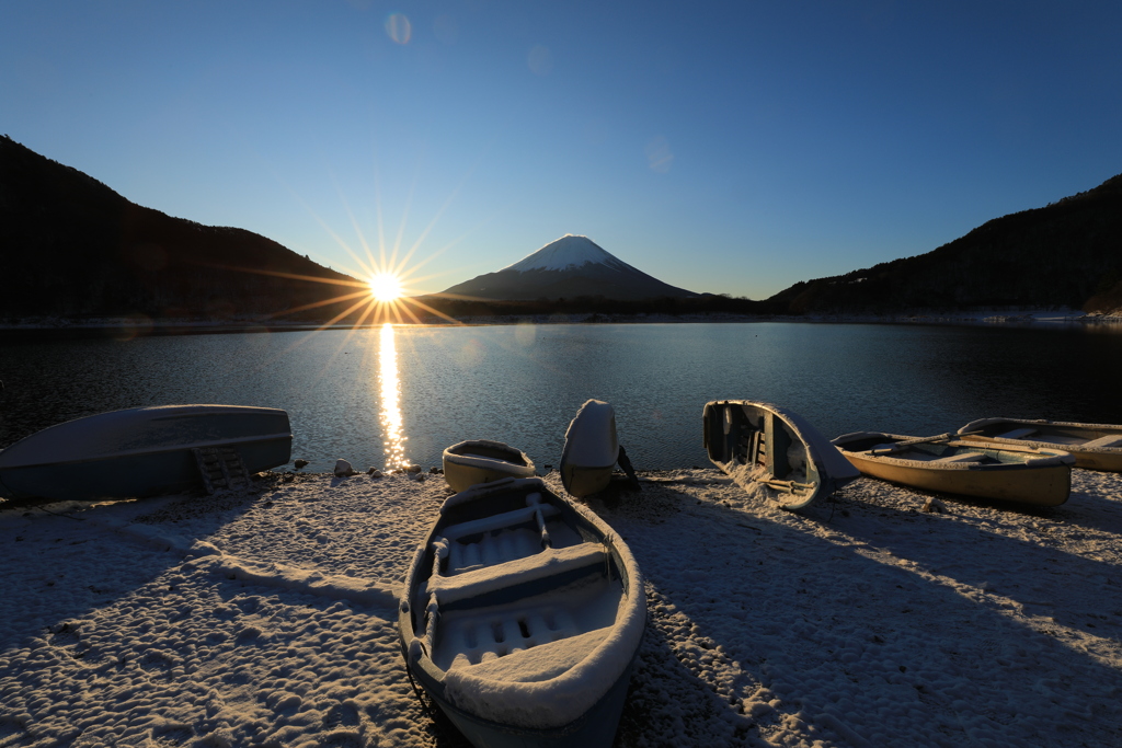 ２０２６年精進湖”初日の出”