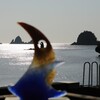オブジェの向こうは銀の海