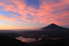 富士の朝焼け