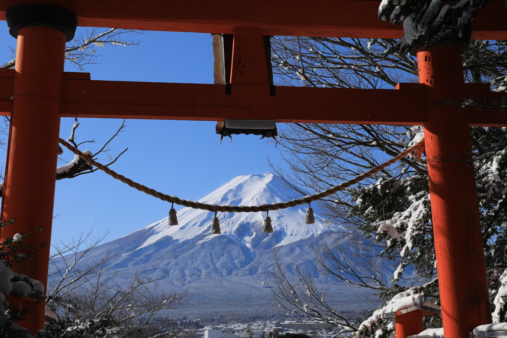 富士にネックレス