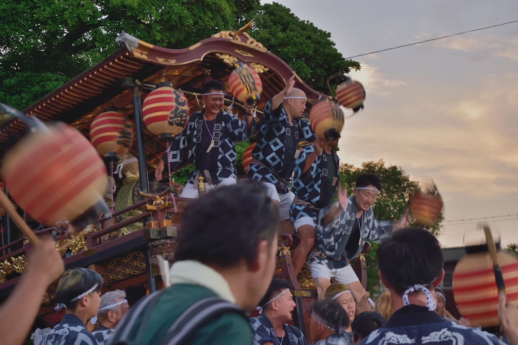 新発田祭り　帰り台輪