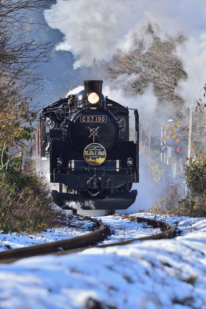 咲花カーブにて