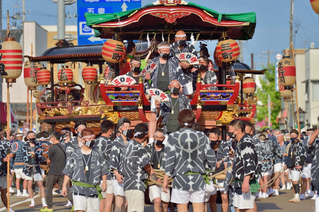 新発田祭り　奉納台輪