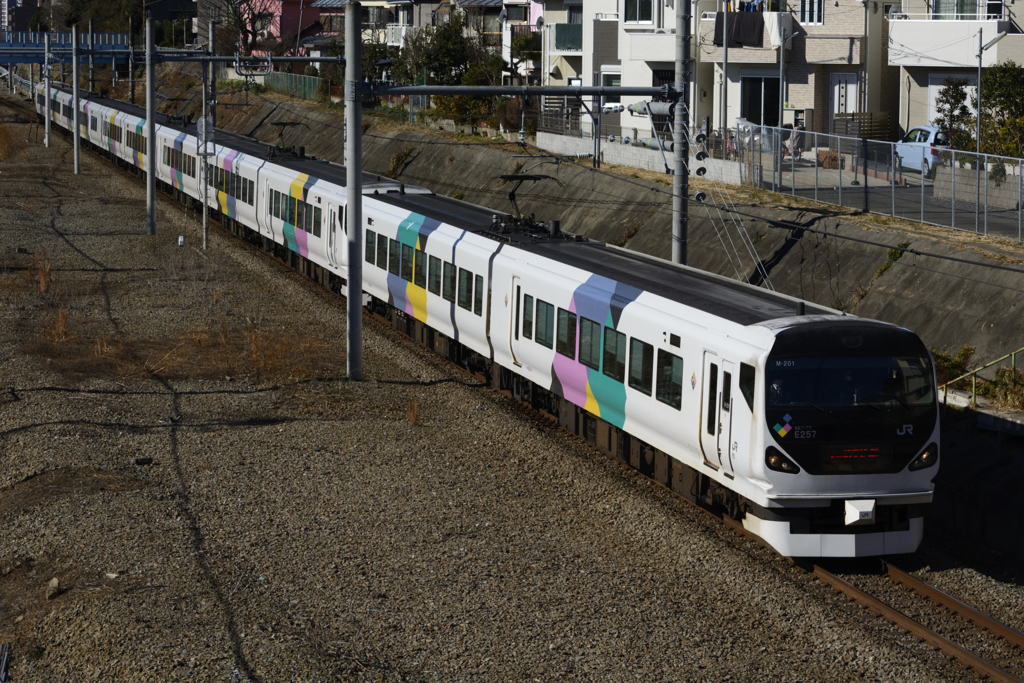 2016/12/30/E257系 あずさ 戸倉橋にて