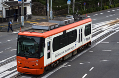 2015/09/05/路面を走る都電8800系(オレンジ)　飛鳥山付近にて