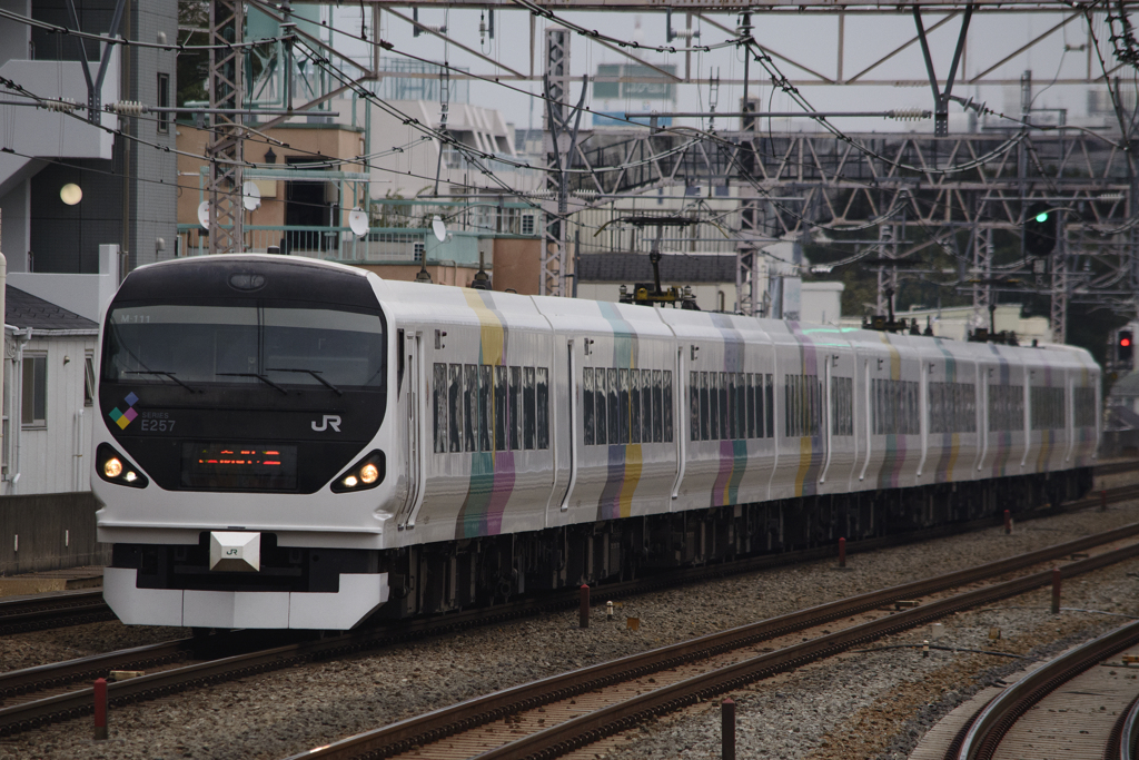 E257系あずさ 西荻窪駅にて