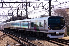 2014/04/05/中央本線E257系 高尾駅にて