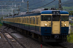 2015/07/18/115系C1編成 山梨市駅にて