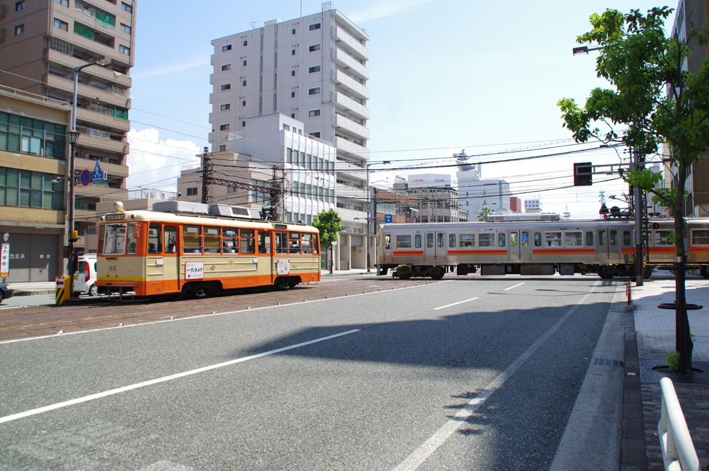 踏切待ち